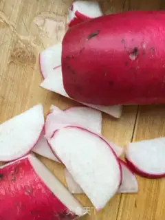 Make The radishes step 0