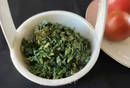 Make Sesame sauce with celery leaves step 9