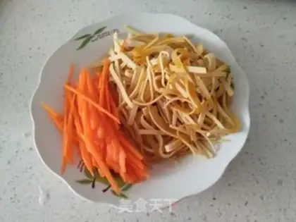 Make Tofuss fried veggies step 1
