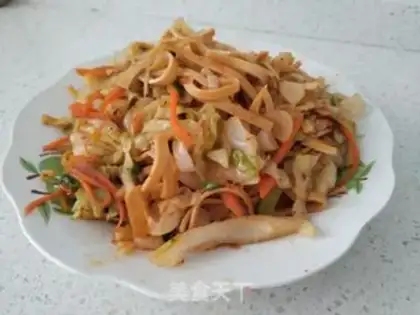 Make Tofuss fried veggies step 4