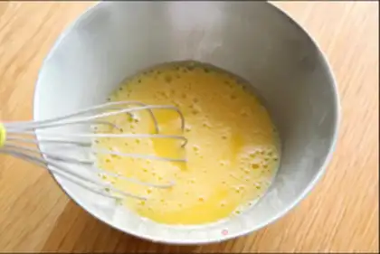 Make Shrimp eggs step 1