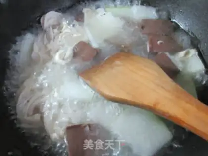 Make Pork duck blood step 3