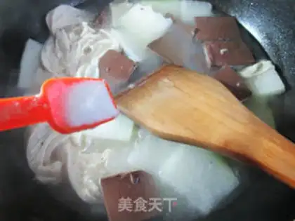 Make Pork duck blood step 4