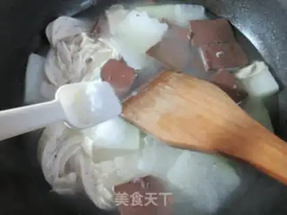 Make Pork duck blood step 5