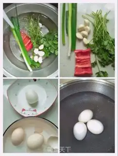 Make Orchid with eggs step 1