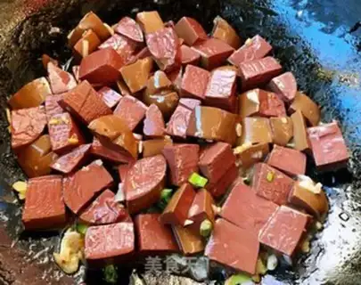 Make Pig blood tofu step 5