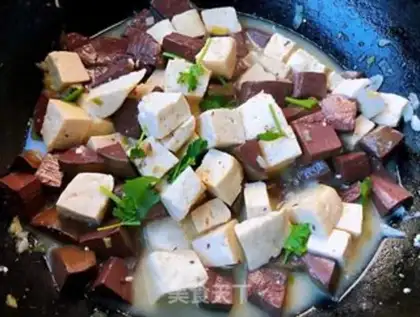 Make Pig blood tofu step 9