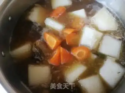 Make Carrot toaded pig neckbone step 12