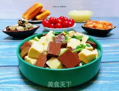 Make Pig blood tofu step 14