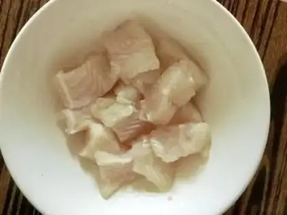 Make Fans steamed dragonfish step 1