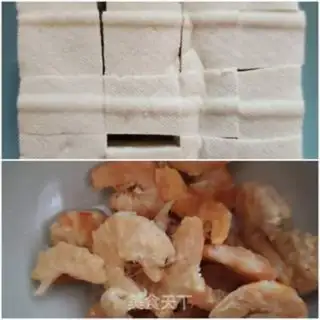 Make Shrimp dry tofu step 1