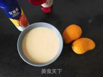Make A thousand layers of mango yogurt step 1