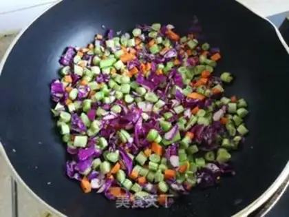 Make Five-colored rice step 3