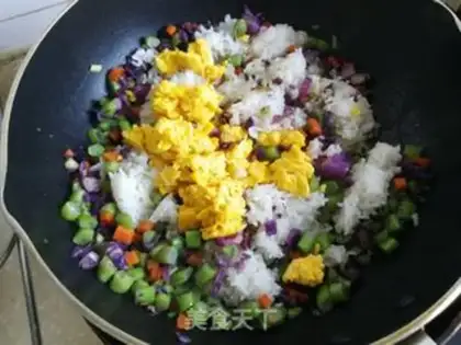 Make Five-colored rice step 4