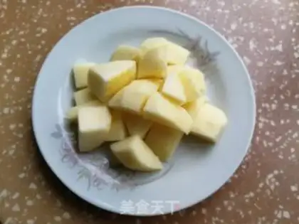 Make Apple sour milk cup step 2