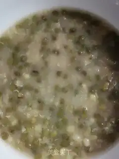 Make Green bean congee step 3