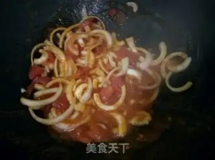 Make Noodle for tomato onion beef step 2