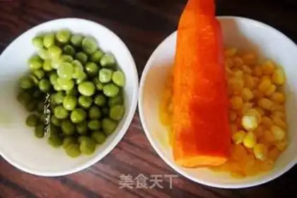 Make Peas corn and shrimp step 0