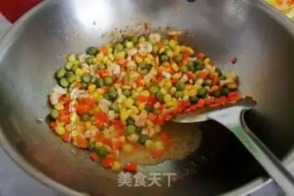 Make Peas corn and shrimp step 5