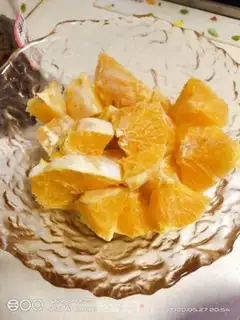 Make Orange milk juice step 2
