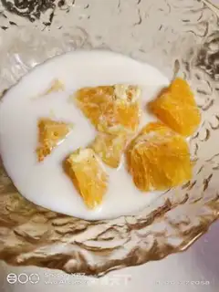 Make Orange milk juice step 3