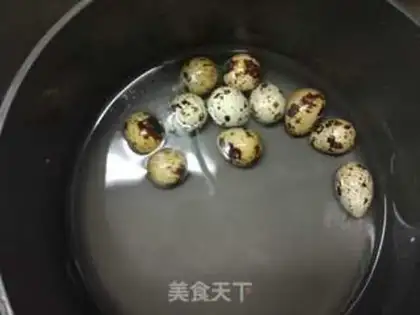 Make Tiger-skinned quail eggs to cover the heart step 0
