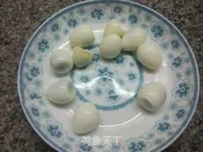 Make Tiger-skinned quail eggs to cover the heart step 1
