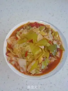 Make The tomatoes are fried with cabbage step 4