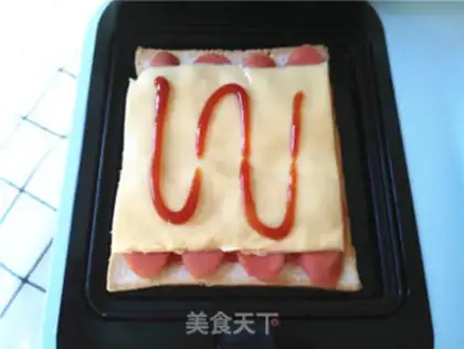 Make Ham egg sandwich step 6