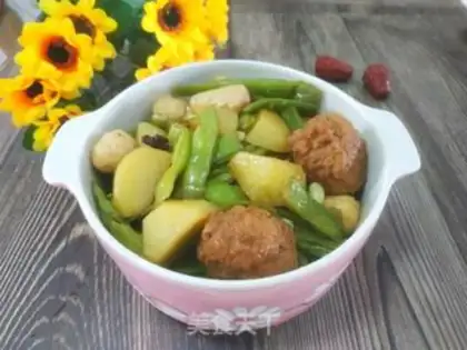 Make Potatoes for bean beanballs step 12