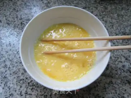 Make Egg abalone tofu step 1