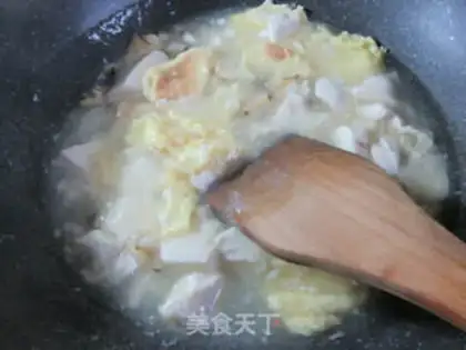 Make Egg abalone tofu step 13