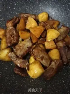 Make Potato burn ribs step 5