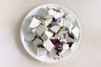 Make Sugar and eggplant step 2