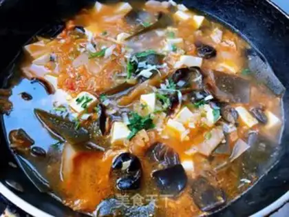 Make Hot cabbage tofu seaweed soup step 8