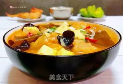 Make Hot cabbage tofu seaweed soup step 12