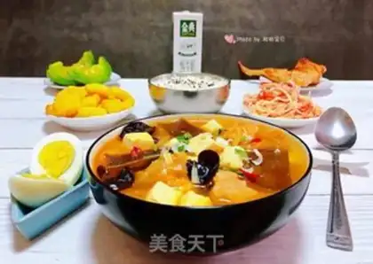 Make Hot cabbage tofu seaweed soup step 14