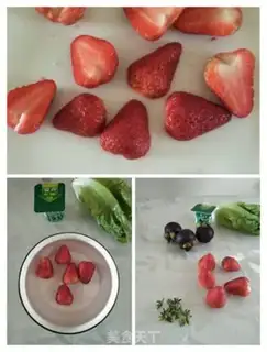 Make Pyramid salad step 1