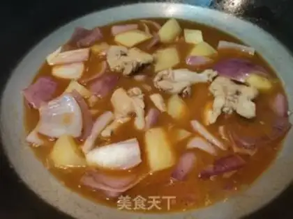 Make Malay curry chicken step 10