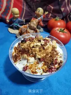 Make Potato mashed nut yogurt cup step 7