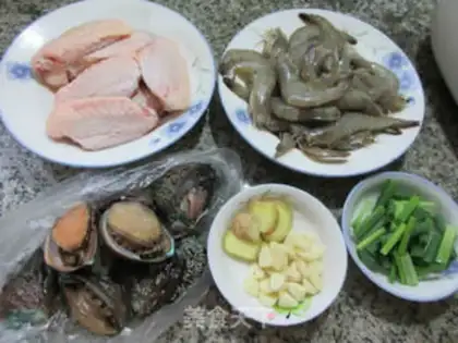 Make Shrimp shrimp from the middle fin step 0