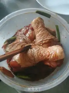 Make Red chicken legs step 1