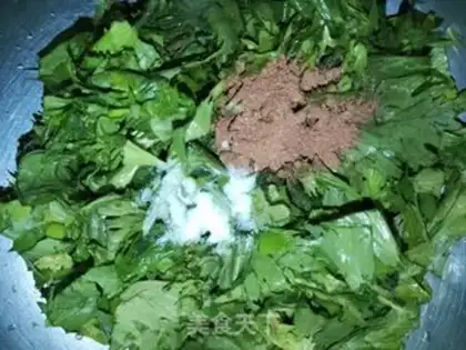 Make Celery leaves step 1