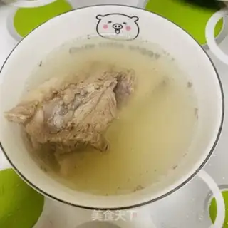 Make Five fingers of peach bone soup step 6