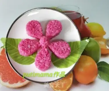 Make Creative cherry rice step 10