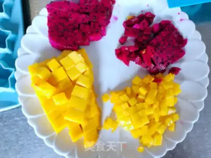 Make Milk and fruit freeze step 5