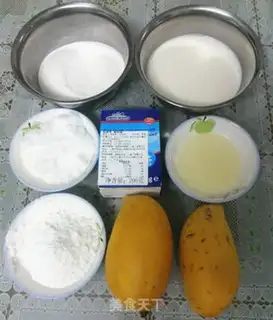 Make Mango Snowmen step 0