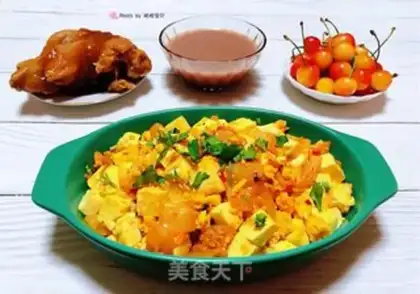 Make Tofu eggs and spicy cabbage step 11