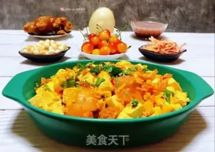 Make Tofu eggs and spicy cabbage step 14