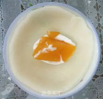 Make Mango Snowmen step 9